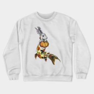 Autumn Koi Mermaid Bunny Crewneck Sweatshirt